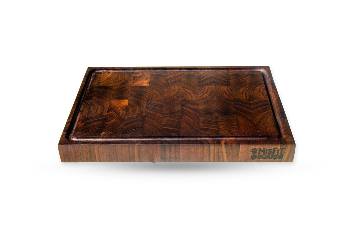 Daphne, a walnut end grain cutting board, main product view