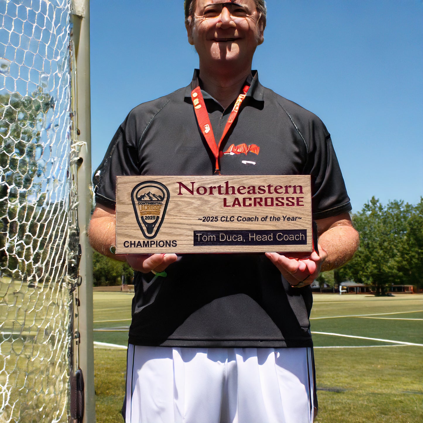 Northeastern Men's Lacrosse CLC Championship Plaque