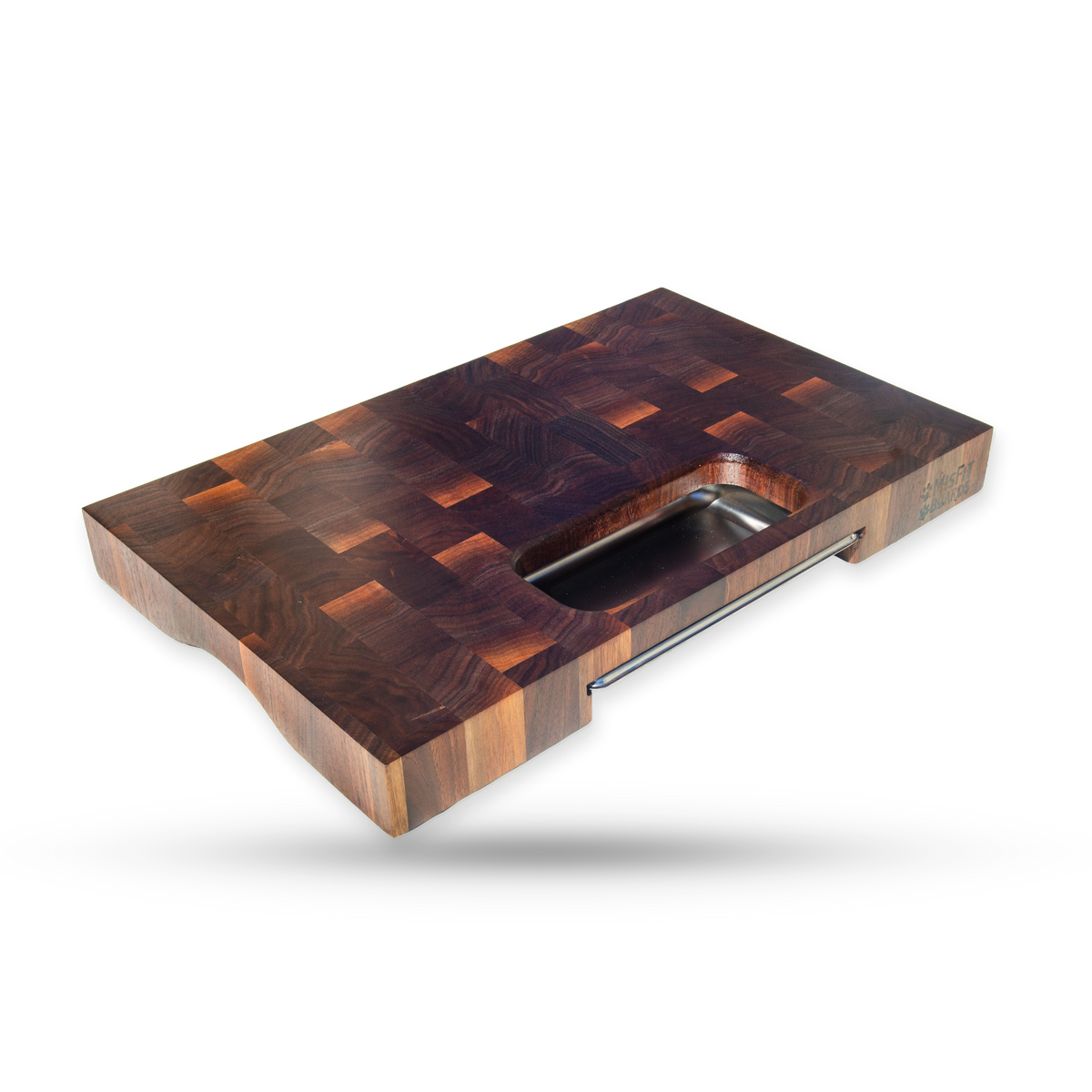 Greta, a walnut end grain cutting board, main product view