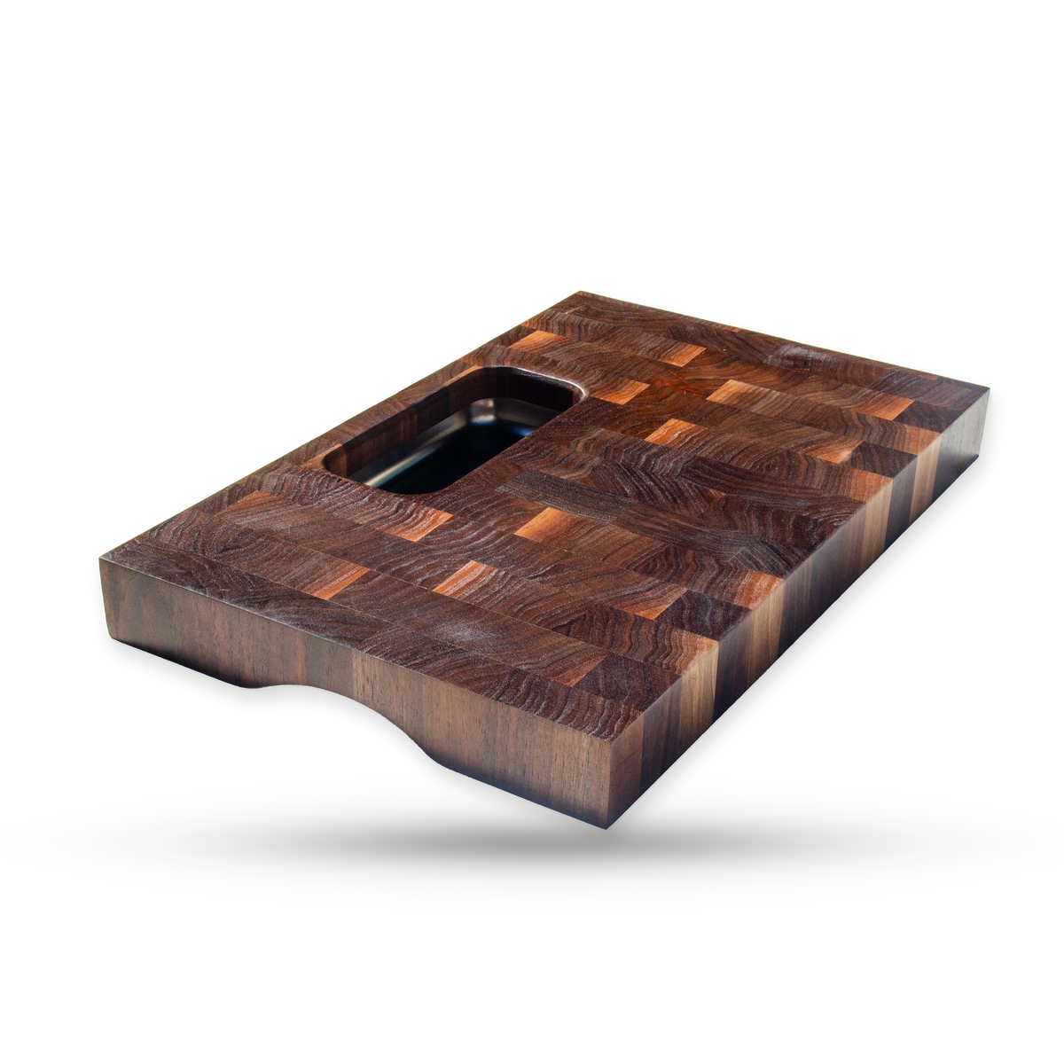 Greta, a walnut end grain cutting board, additional product view