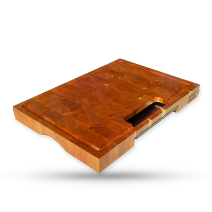 Hazel, a cherry end grain cutting board, main product view