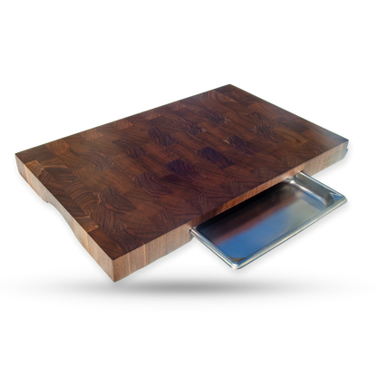 Magnus, a walnut end grain cutting board, main product view