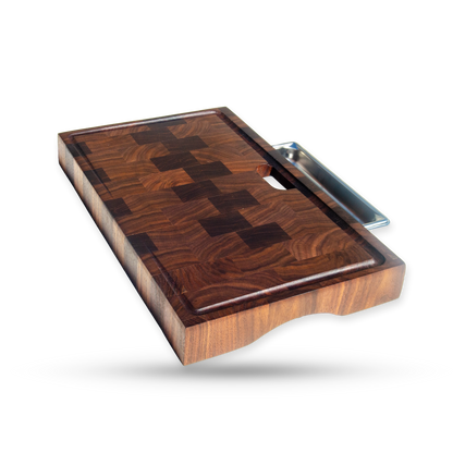 Nellie, a walnut end grain cutting board, main product view
