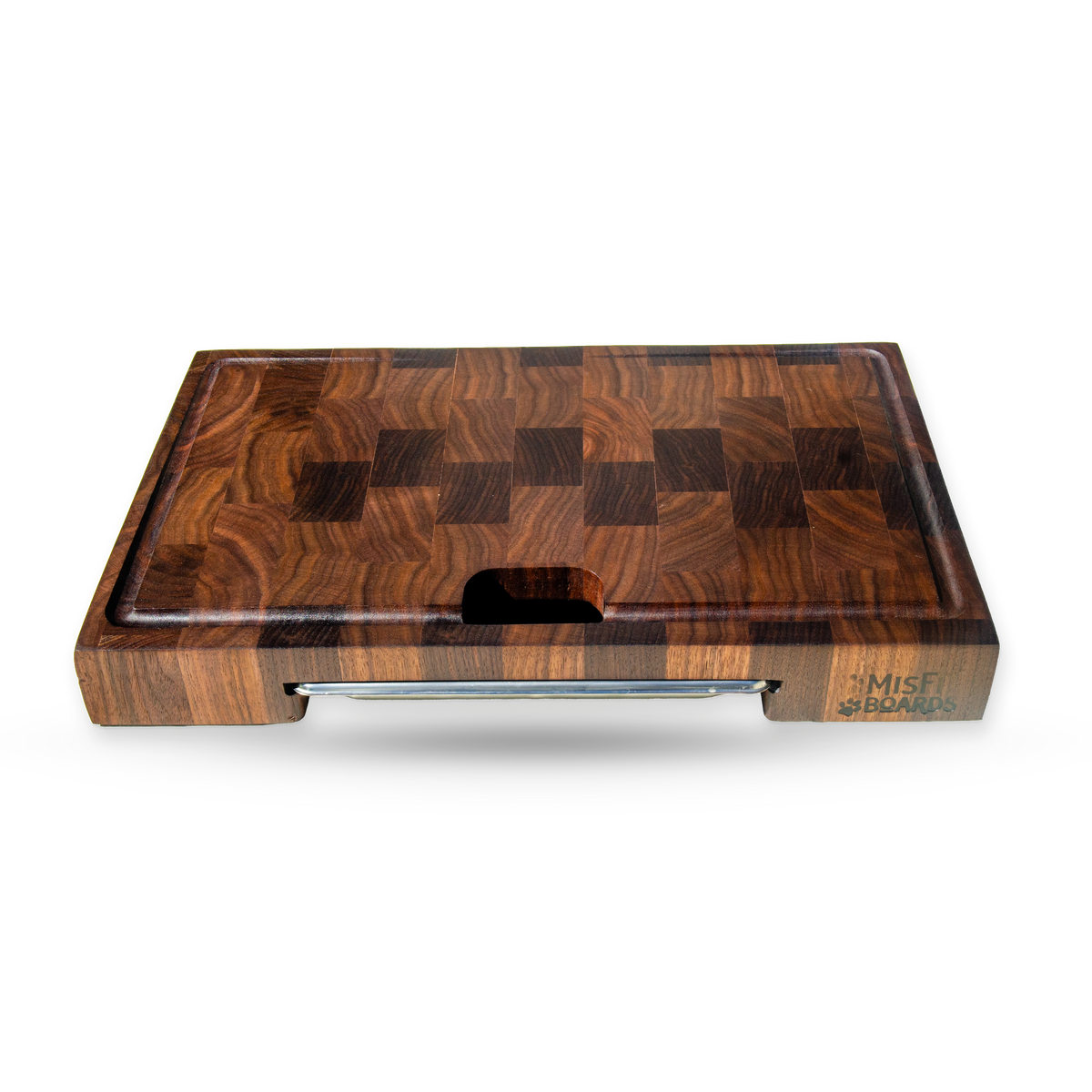 Nellie, a walnut end grain cutting board, additional product view