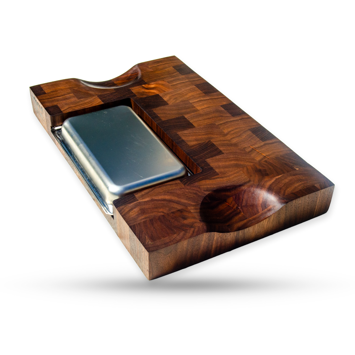 Nellie, a walnut end grain cutting board, additional product view