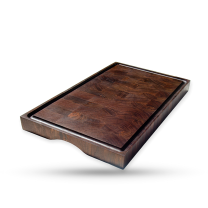 Samson, a walnut end grain cutting board, main product view