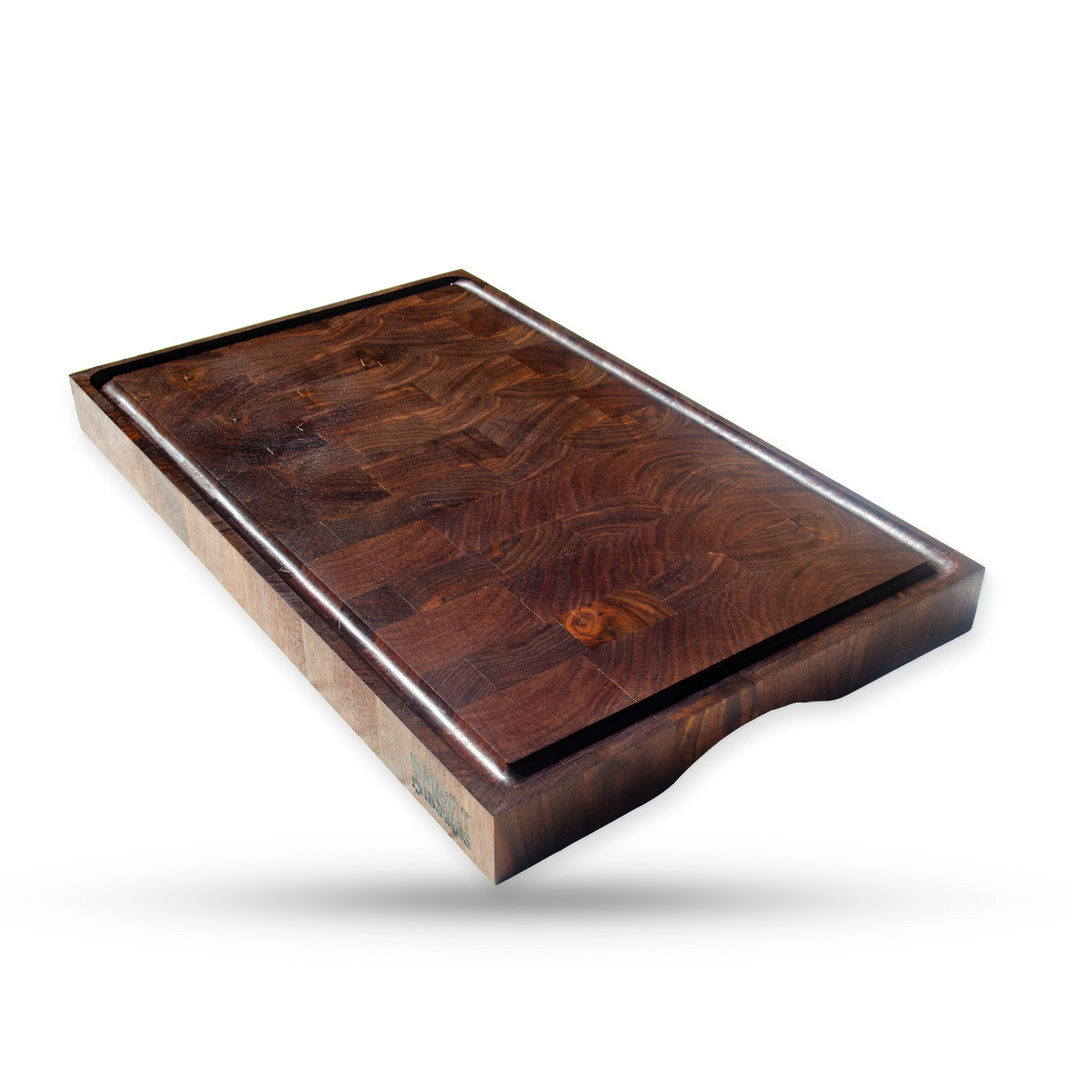 Samson, a walnut end grain cutting board, additional product view