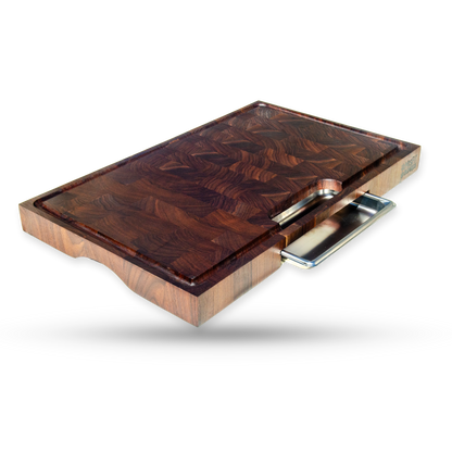 Winston, a walnut end grain cutting board, main product view