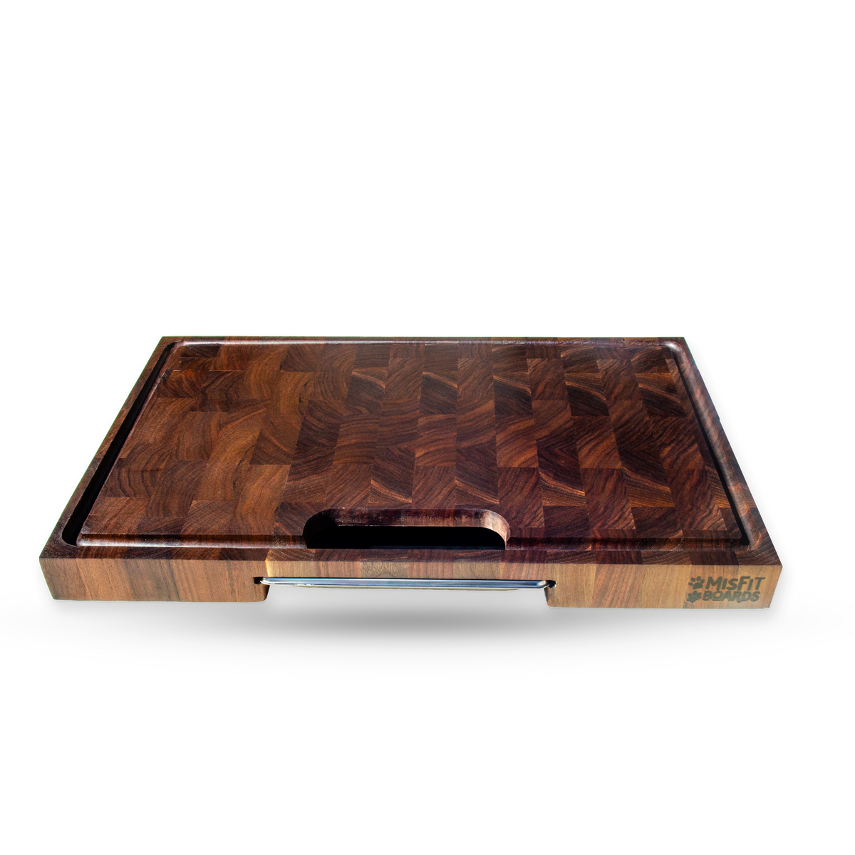 Winston, a walnut end grain cutting board, additional product view