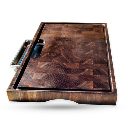 Winston, a walnut end grain cutting board, additional product view