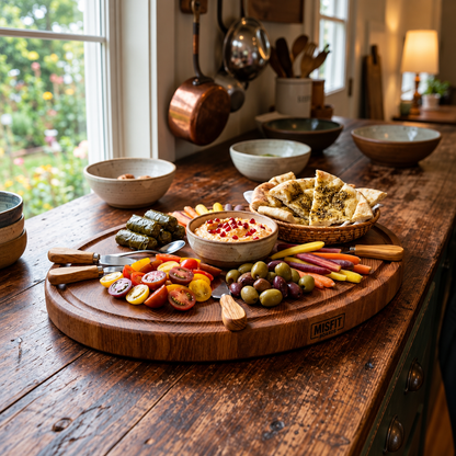 Olive cutting board in its forever kitchen
